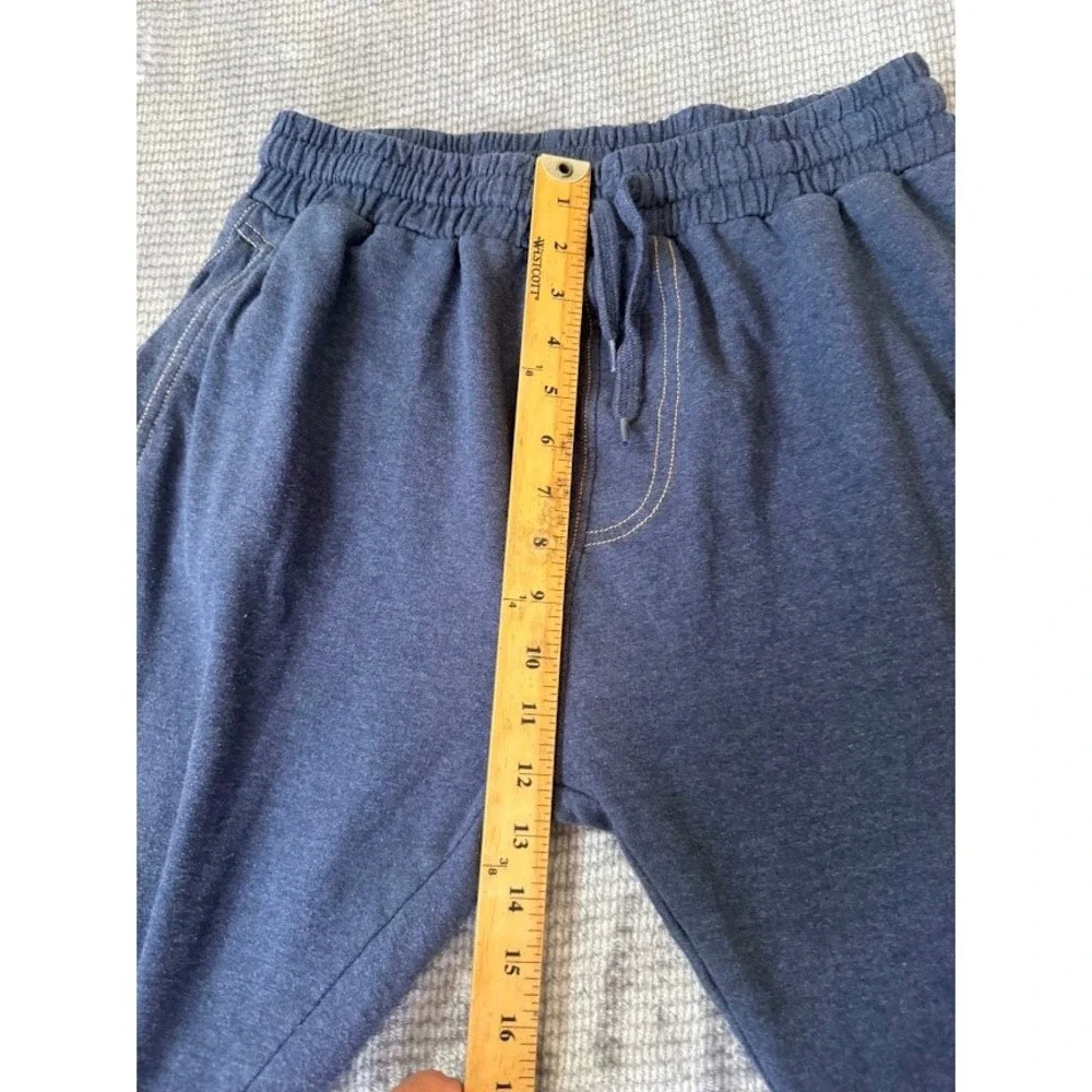 True Religion Lounge Wear Joggers Mens Medium Blue Horseshoe Logo Sweats 28X28.